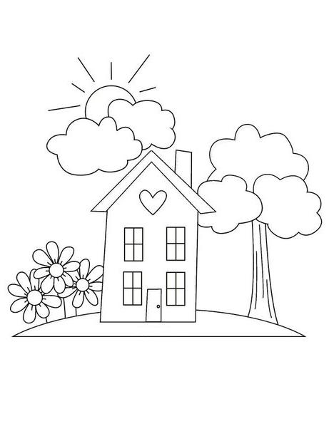 Domy i mieszkania kolorowanki